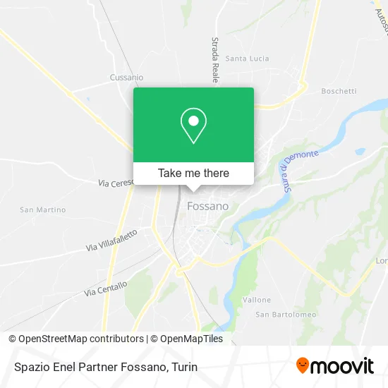 Enel Partner Space Fossano map