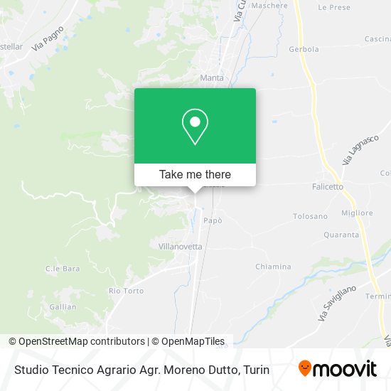 Studio Tecnico Agrario Agr. Moreno Dutto map