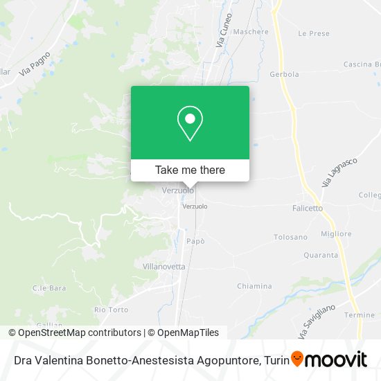 Dra Valentina Bonetto-Anestesista Agopuntore map