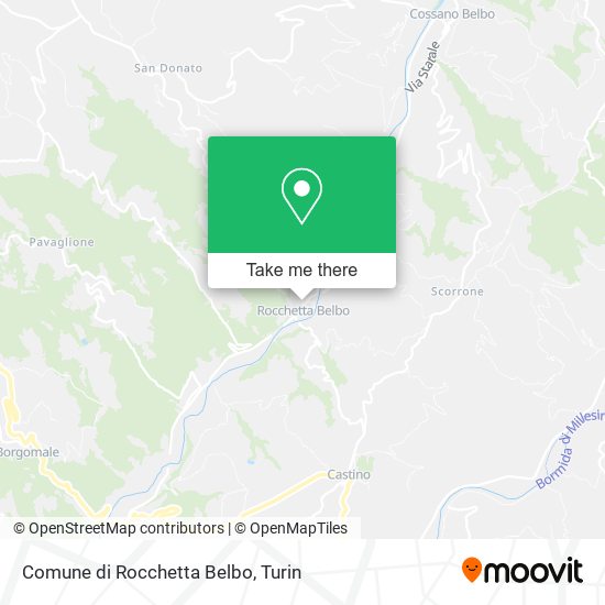 Comune di Rocchetta Belbo map