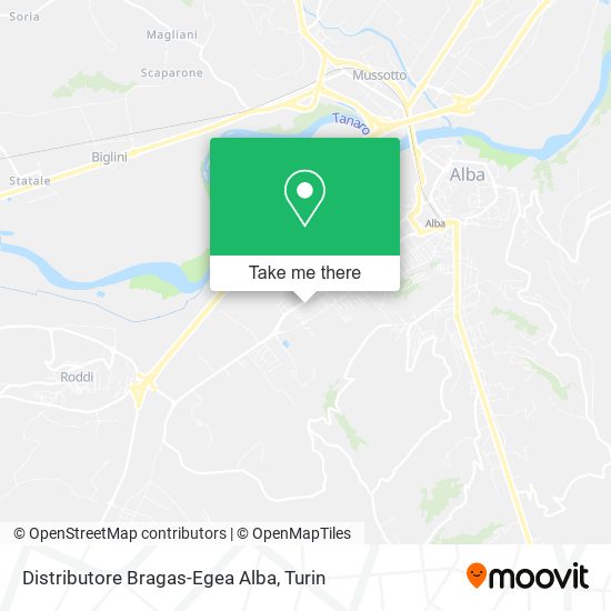 Distributore Bragas-Egea Alba map