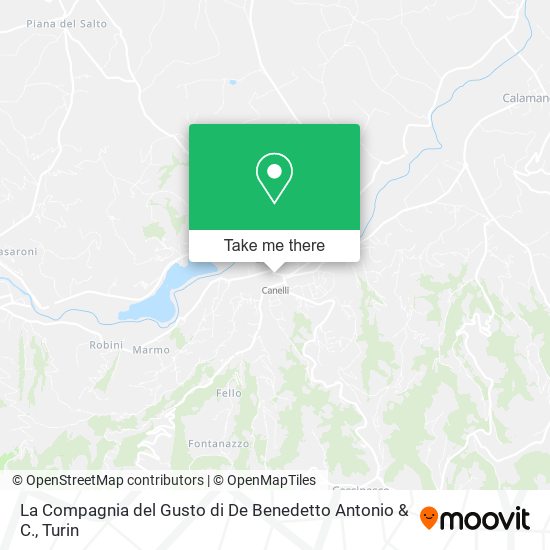 La Compagnia del Gusto di De Benedetto Antonio & C. map