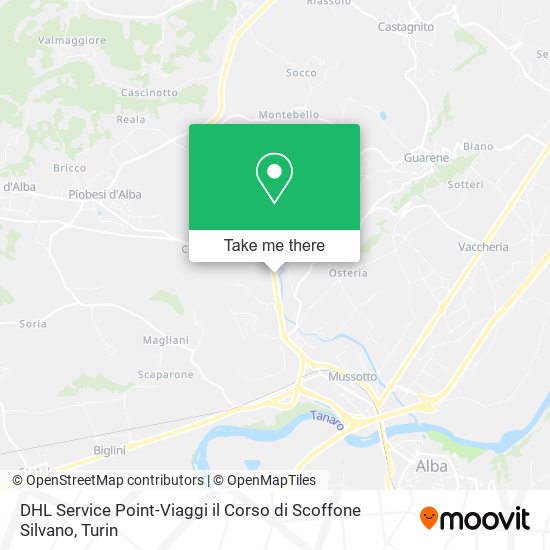 DHL Service Point-Viaggi il Corso di Scoffone Silvano map