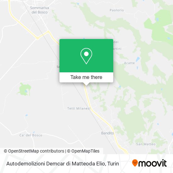 Autodemolizioni Demcar di Matteoda Elio map