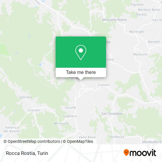 Rocca Rostia map