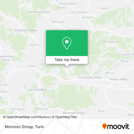 Monviso Group map