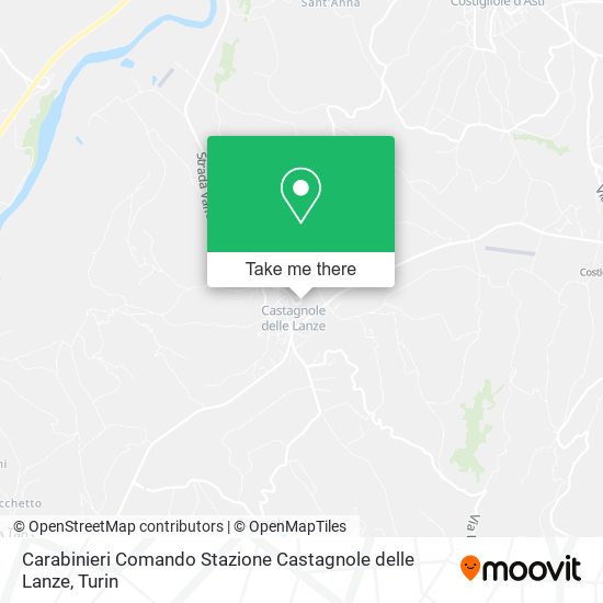 Carabinieri Comando Stazione Castagnole delle Lanze map