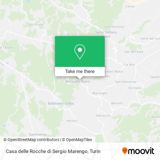 Casa delle Rocche di Sergio Marengo map
