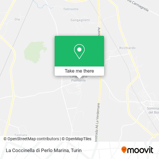 La Coccinella di Perlo Marina map