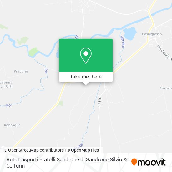Autotrasporti Fratelli Sandrone di Sandrone Silvio & C. map