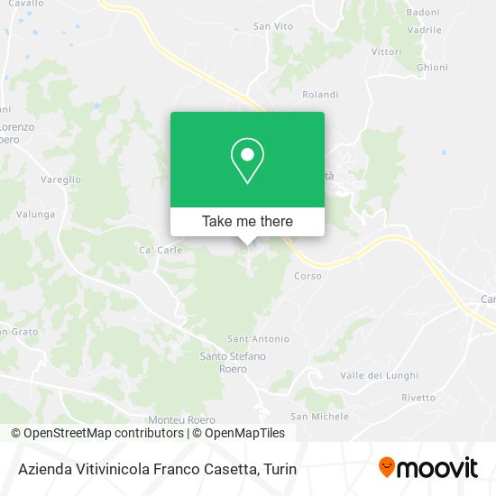 Azienda Vitivinicola Franco Casetta map