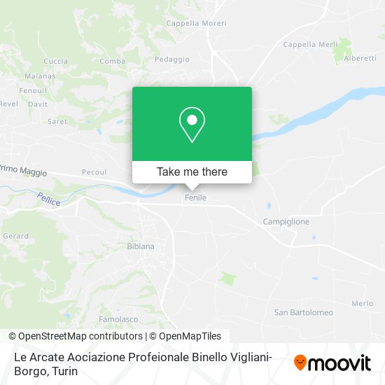 Le Arcate Aociazione Profeionale Binello Vigliani-Borgo map