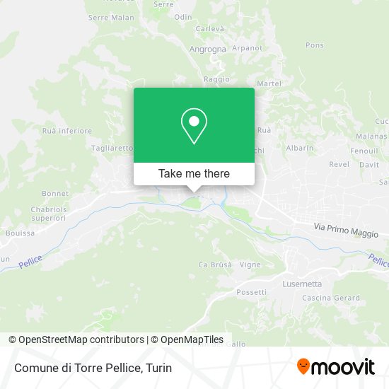 Comune di Torre Pellice map