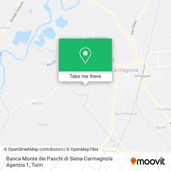 Banca Monte dei Paschi di Siena-Carmagnola Agenzia 1 map