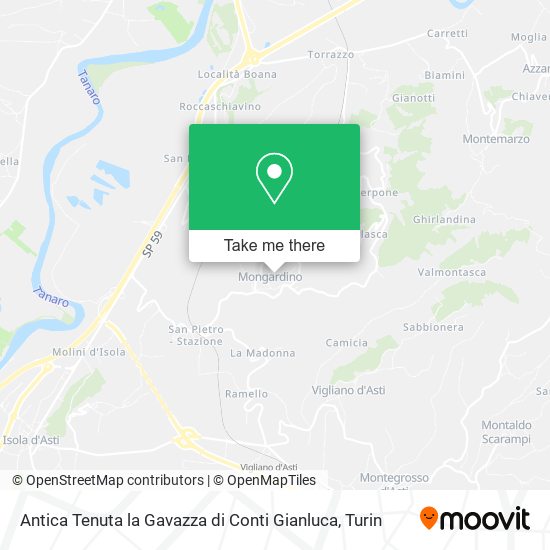 Antica Tenuta la Gavazza di Conti Gianluca map