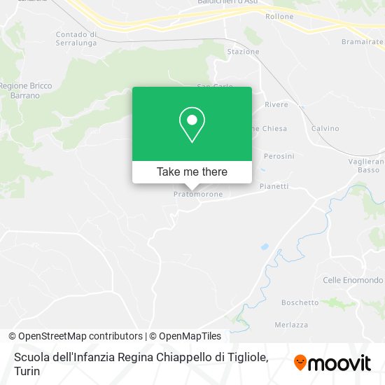 Scuola dell'Infanzia Regina Chiappello di Tigliole map