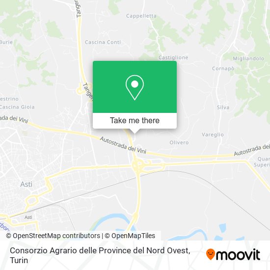 Consorzio Agrario delle Province del Nord Ovest map