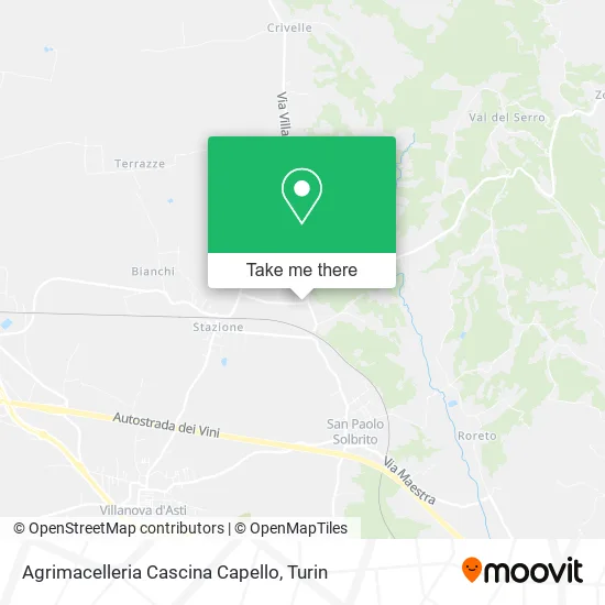 Agrimacelleria Cascina Capello map