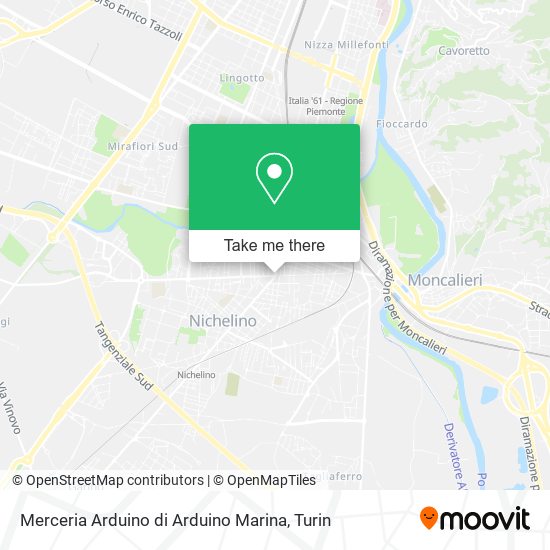 Merceria Arduino di Arduino Marina map