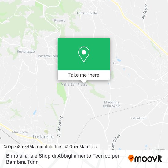 Bimbiallaria e-Shop di Abbigliamento Tecnico per Bambini map