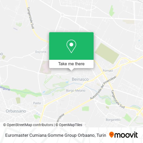 Euromaster Cumiana Gomme Group Orbaano map