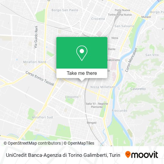 UniCredit Banca-Agenzia di Torino Galimberti map