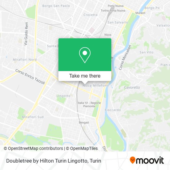 Doubletree by Hilton Turin Lingotto map