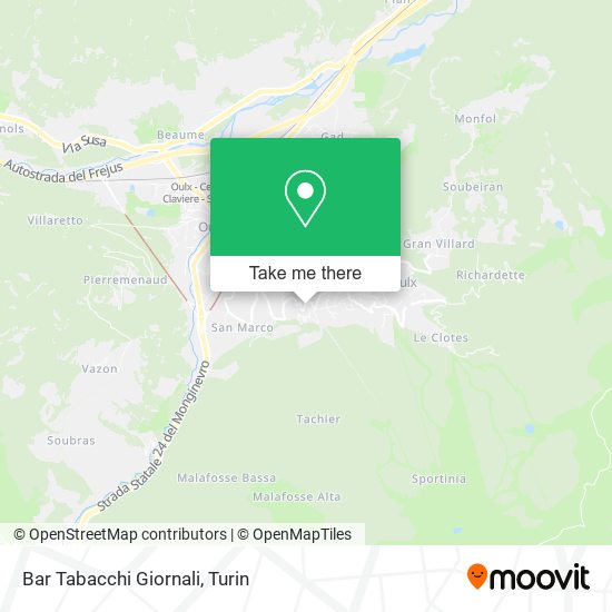 Bar Tabacchi Giornali map