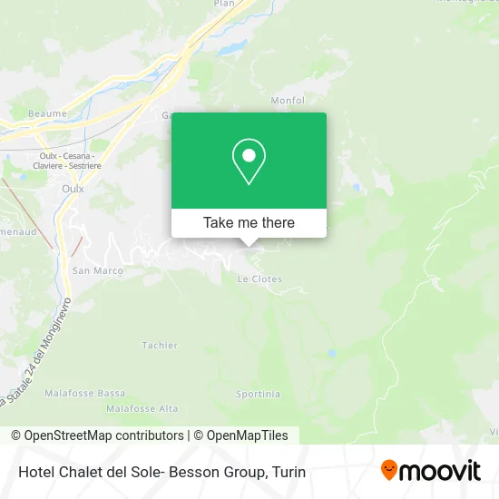 Hotel Chalet del Sole - Besson Group map