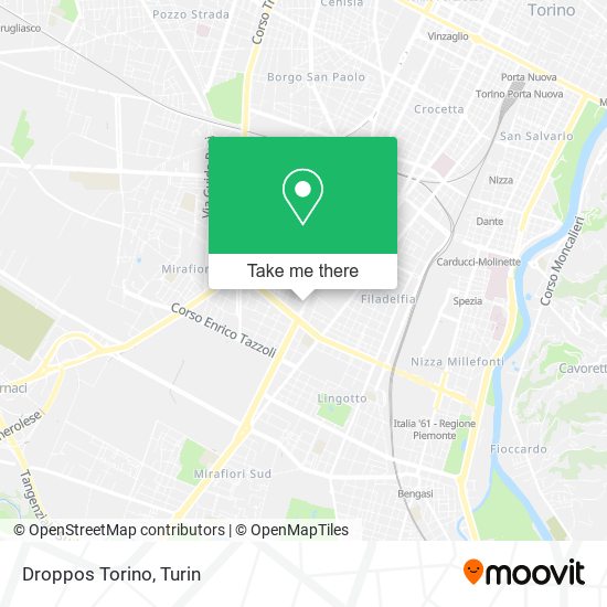 Droppos Torino map