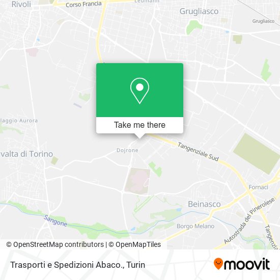 Trasporti e Spedizioni Abaco. map