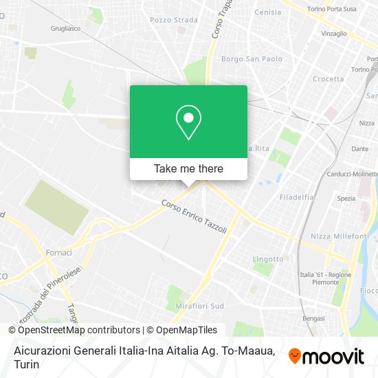 Aicurazioni Generali Italia-Ina Aitalia Ag. To-Maaua map