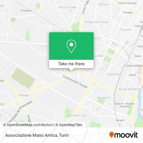 Associazione Mano Amica map