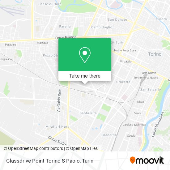 Glassdrive Point Torino S Paolo map