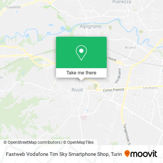 Fastweb Vodafone Tim Sky Smartphone Shop map