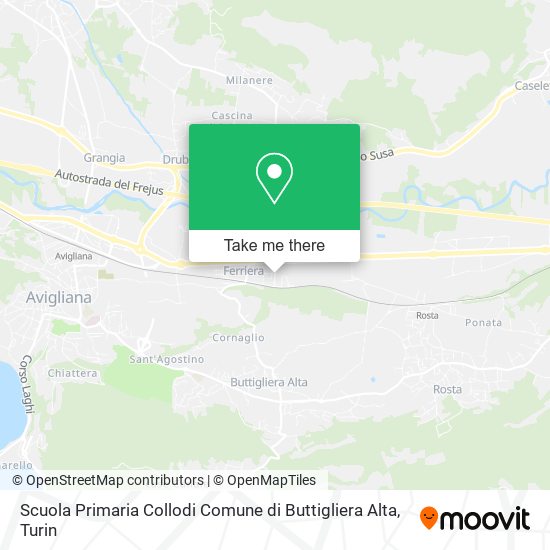Scuola Primaria Collodi Comune di Buttigliera Alta map