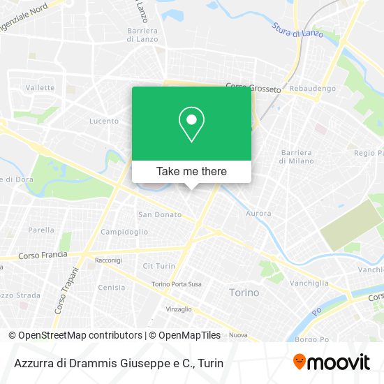Azzurra di Drammis Giuseppe e C. map