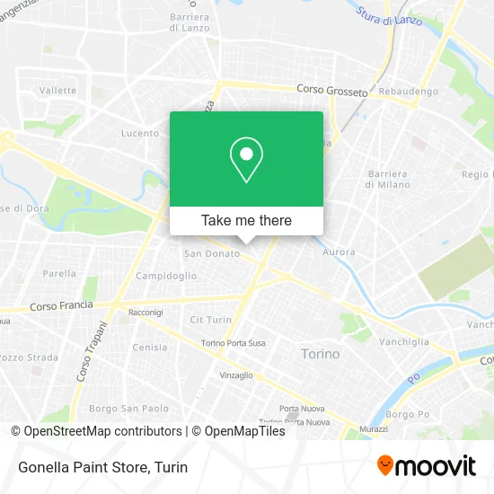 Gonella Paint Store map