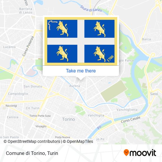 Comune di Torino map