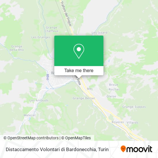 Distaccamento Volontari di Bardonecchia map