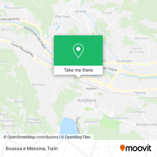 Boassa e Messina map