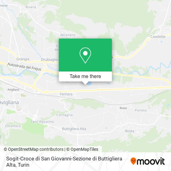 Sogit-Croce di San Giovanni-Sezione di Buttigliera Alta map