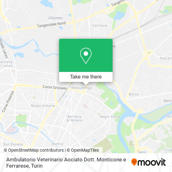 Ambulatorio Veterinario Aociato Dott. Monticone e Ferrarese map