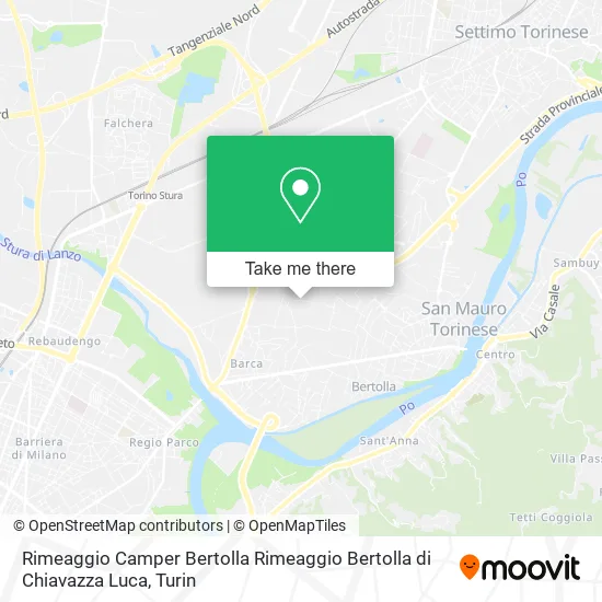 Rimeaggio Camper Bertolla Rimeaggio Bertolla di Chiavazza Luca map