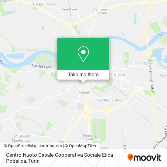 Centro Nuoto Casale Cooperativa Sociale Elica Podalica map