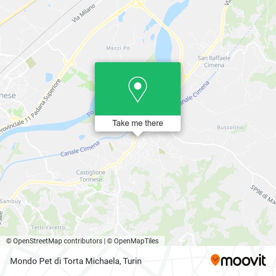 Mondo Pet di Torta Michaela map