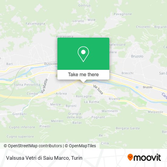 Valsusa Vetri di Saiu Marco map