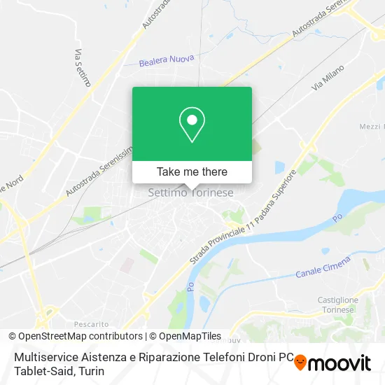 Multiservice Assistance and Repair of Phones Drones PC Tablets map