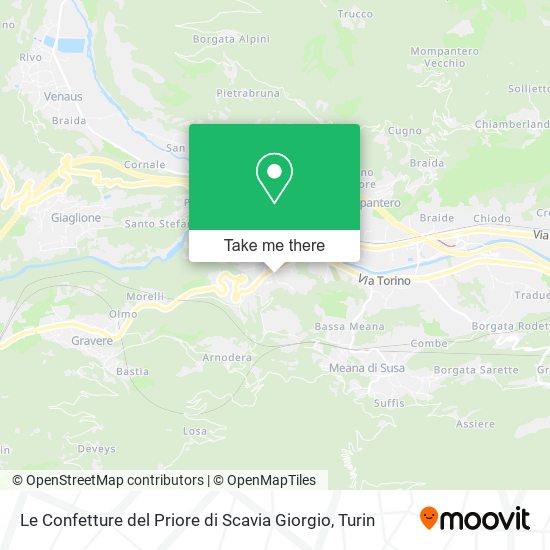 Le Confetture del Priore di Scavia Giorgio map