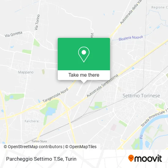 Parcheggio Settimo T.Se map